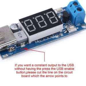 DC 4.5-40V a 5V 2A USB caricabatterie DC-DC step-down convertitore Buck voltmetro modulo